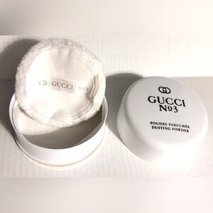 Vintage perfumed body bath dusting powder GUCCI No. 3 almost empty 4oz AS-IS